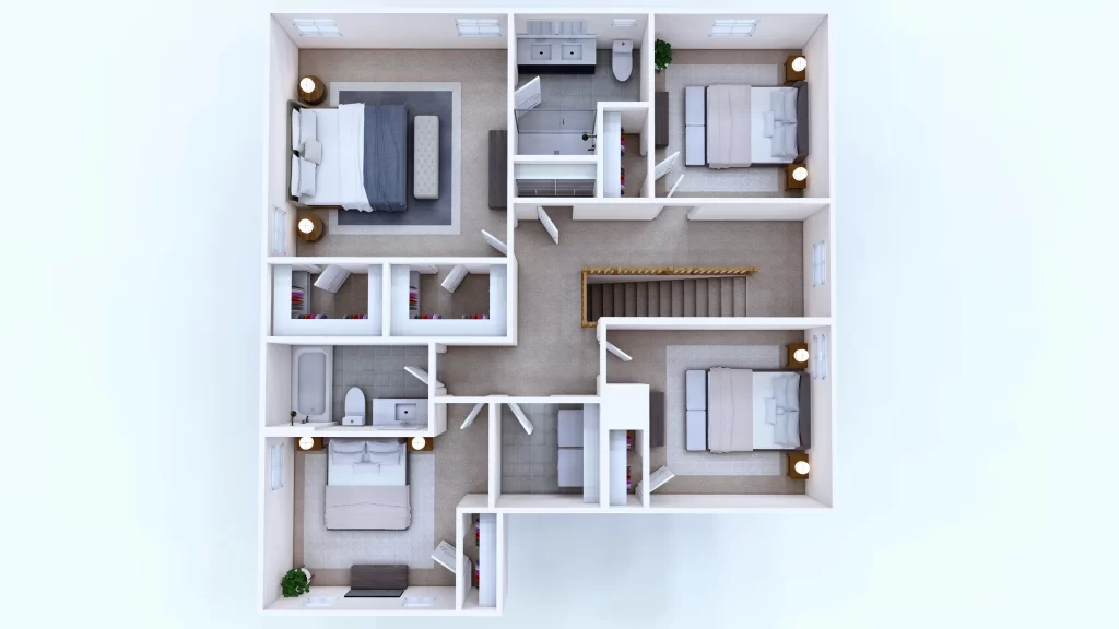Milan floor plan second floor