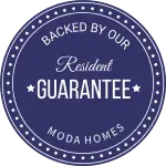 Moda Homes Resident Guarantee Logo