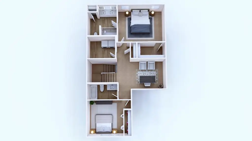 Rome floor plan second floor